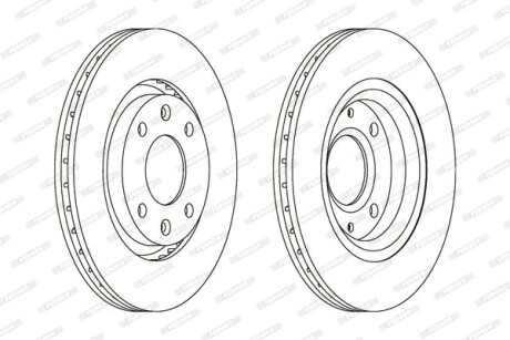 Фото 2 - Гальмівний диск FERODO DDF1140C