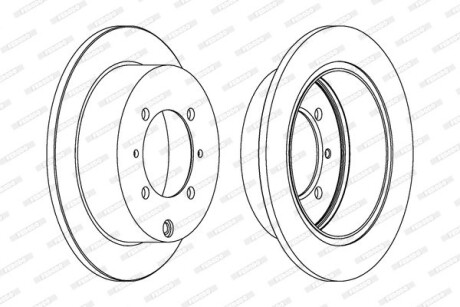 Фото 2 - Гальмівний диск FERODO DDF1141
