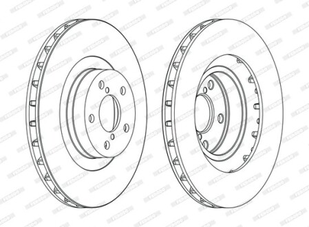 Диск тормозной - FERODO DDF1175C