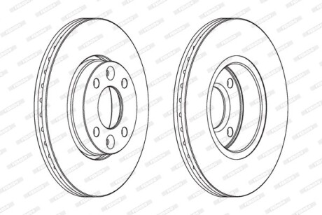 Фото 2 - Гальмівний диск FERODO DDF1201C