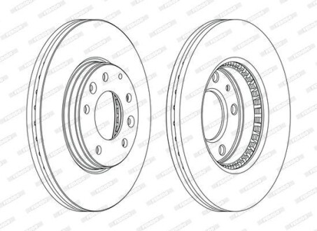 Фото 2 - Тормозной диск FERODO DDF1210C