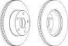 Гальмівний диск - ((4351242030, 4351242031, 4351242032, 4351232160, 4351232250)) FERODO DDF1216C (фото 2)