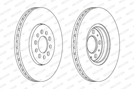 Фото 2 - Тормозной диск FERODO DDF1221