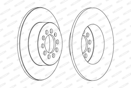 Фото 2 - Гальмівний диск FERODO DDF1224C