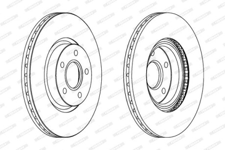 Фото 2 - Тормозной диск FERODO DDF1225