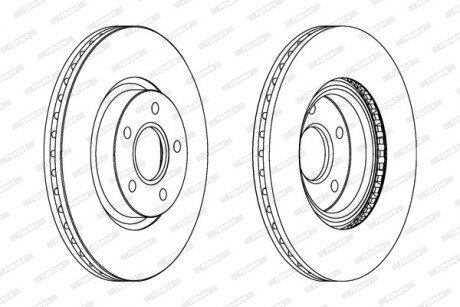 Фото 2 - Тормозной диск FERODO DDF1225C