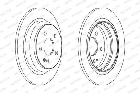Фото 2 - Тормозной диск FERODO DDF1234