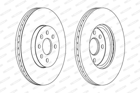 Фото 2 - Гальмівний диск FERODO DDF1236C