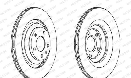 Тормозной диск - FERODO DDF1240C