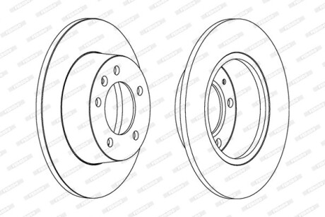 Фото 2 - Гальмівний диск FERODO DDF1272C