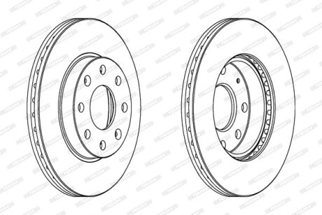 Фото 2 - Гальмівний диск FERODO DDF1279
