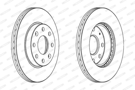 Диск гальмівної - FERODO DDF1279C