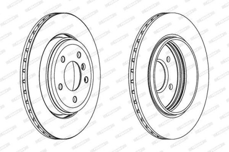 Гальмівний диск - FERODO DDF1280C