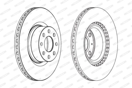 Диск гальмівної - FERODO DDF1298C