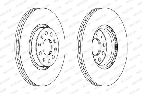 Фото 2 - Гальмівний диск FERODO DDF1305C