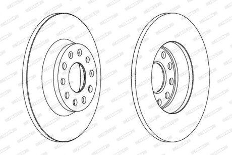 Фото 2 - Гальмівний диск FERODO DDF1306
