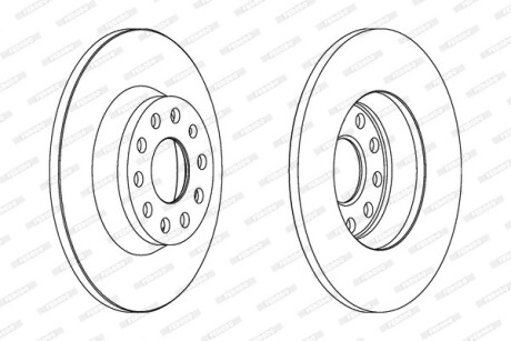 Фото 2 - Гальмівний диск FERODO DDF1306C
