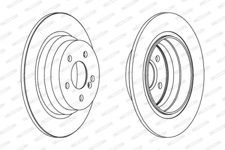 Фото 2 - Тормозной диск FERODO DDF1308C