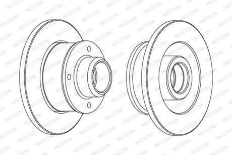 Гальмівний диск - FERODO DDF137C-1