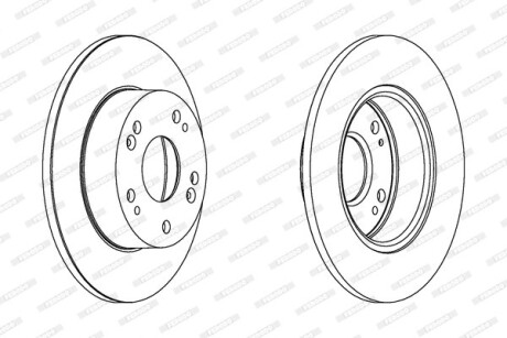 Фото 2 - Тормозной диск FERODO DDF1390C