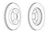 Гальмівний диск - ((4351297202000, 4351297202, 43512B1050, 43512B1050000)) FERODO DDF1394 (фото 1)
