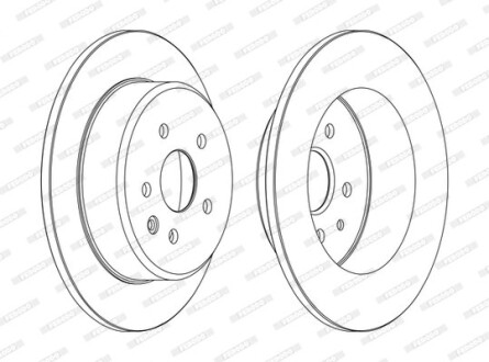 Тормозной диск - FERODO DDF1499C
