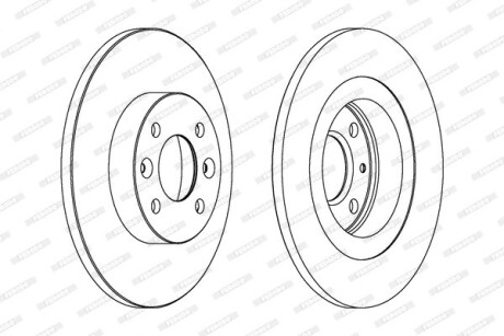 Фото 2 - Гальмівний диск FERODO DDF1502