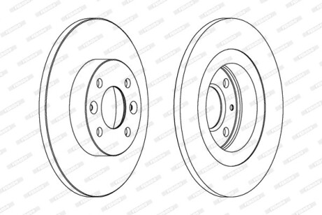 Фото 2 - Тормозной диск FERODO DDF1502C