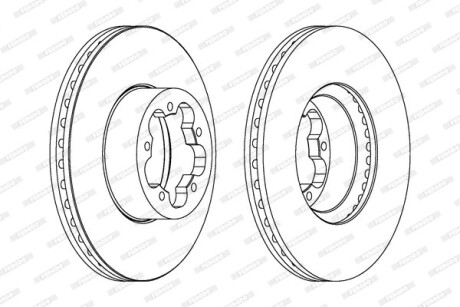 Фото 2 - Гальмівний диск FERODO DDF1555C