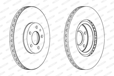 Фото 2 - Гальмівний диск FERODO DDF156C