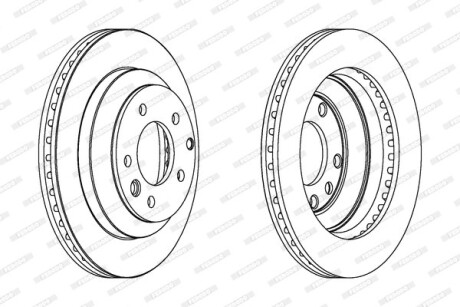 Фото 2 - Тормозной диск FERODO DDF1580C