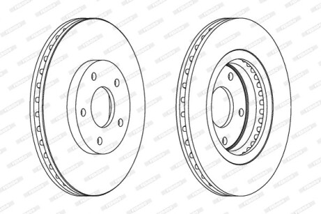 Фото 2 - Гальмівний диск FERODO DDF1589C