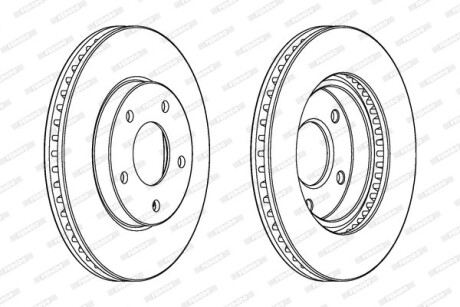 Фото 2 - Тормозной диск FERODO DDF1599C