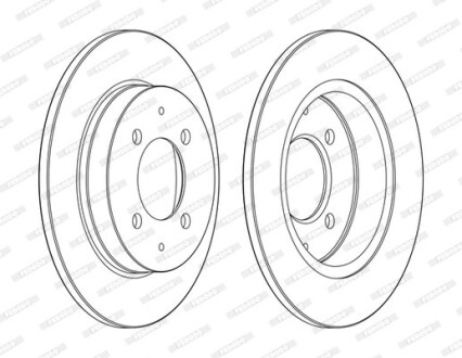 Фото 2 - Тормозной диск FERODO DDF1622C