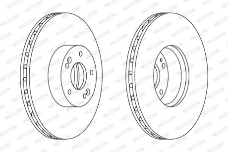 Гальмівний диск - FERODO DDF1631C-1