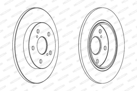 Диск гальмівної - FERODO DDF1645C