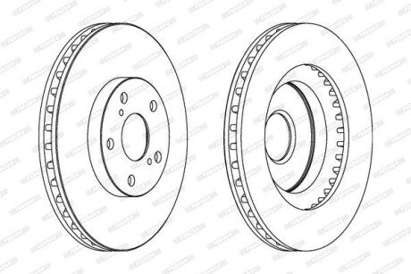 Гальмівний диск - FERODO DDF1646C