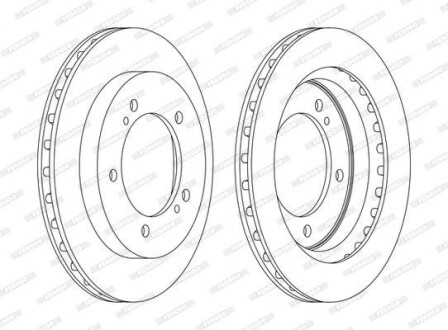 Фото 2 - Гальмівний диск FERODO DDF1687C