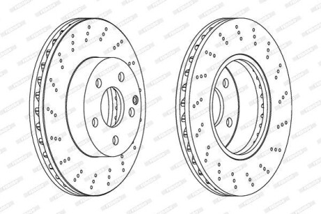 Disc (set) - FERODO DDF1693C