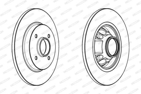 Тормозной диск - FERODO DDF1735-1