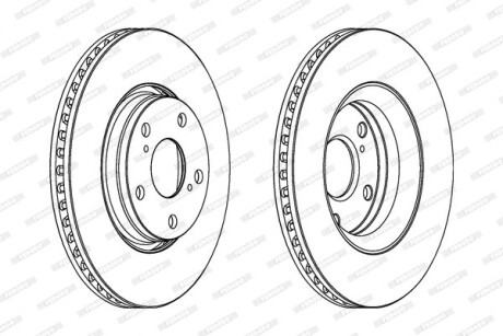 Диск гальмівної - FERODO DDF1756C