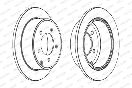 Фото 2 - Тормозной диск FERODO DDF1762C