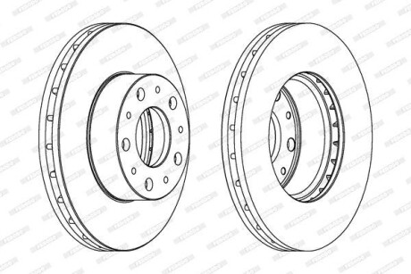 Фото 2 - Тормозной диск FERODO DDF1800C