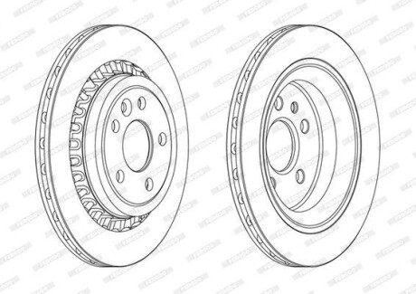 Disc (set) - FERODO DDF1802C