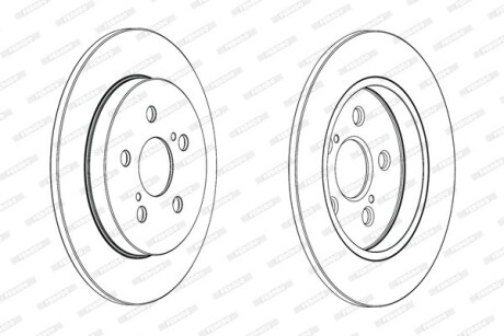 Фото 2 - Тормозной диск FERODO DDF1875C