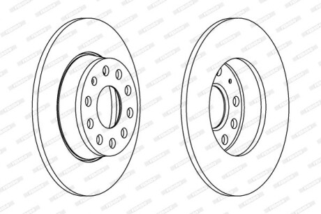 Фото 2 - Тормозной диск FERODO DDF1895