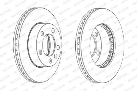 Гальмівний диск - FERODO DDF1974C-1