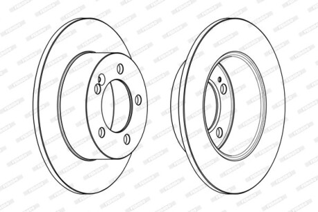 Тормозной диск - FERODO DDF1976C