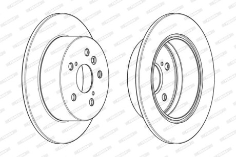 Фото 2 - Гальмівний диск FERODO DDF1980C