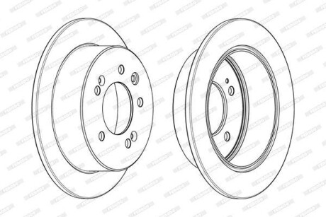 Фото 2 - Тормозной диск FERODO DDF2005C